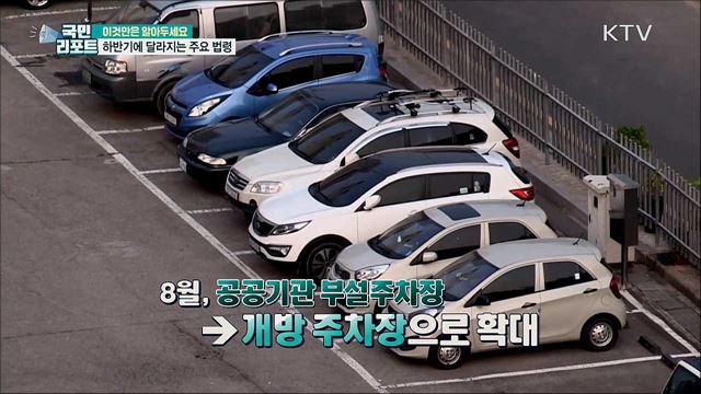 공공기관 부설주차장, 개방 주차장으로 지정