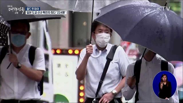 일본 도쿄 신규 확진다 최다 '224명'  [월드 투데이]