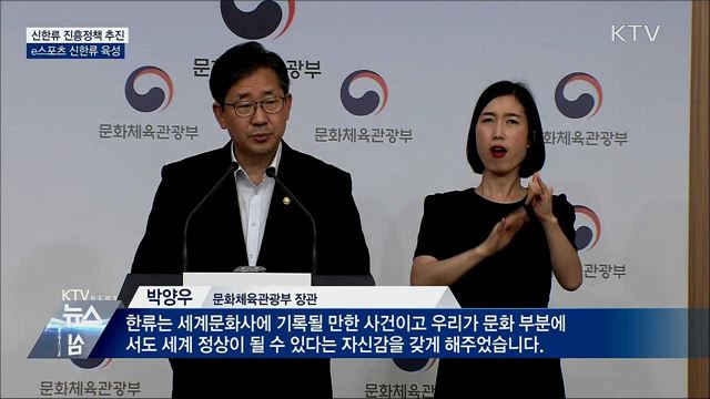 신한류 진흥정책 추진···"e스포츠 신한류 육성"