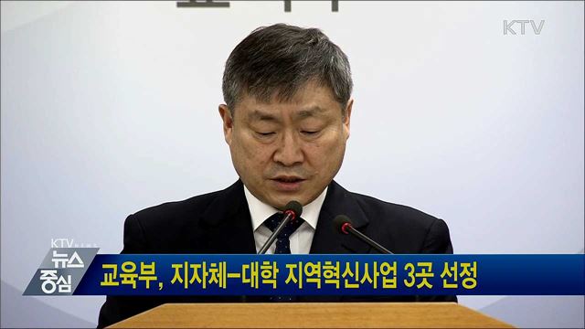 교육부, 지자체-대학 지역혁신사업 3곳 선정