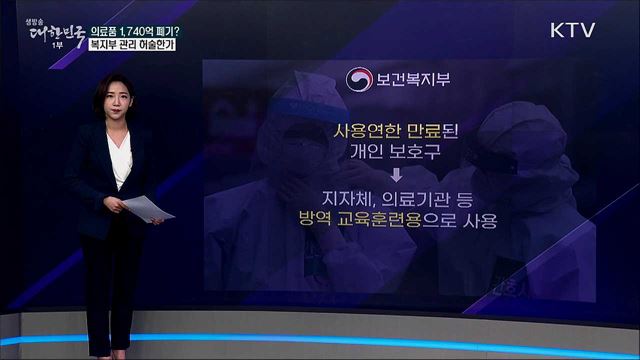 보건복지부, 1,740억 의료품 폐기? 관리 허술하나 [사실은 이렇습니다]