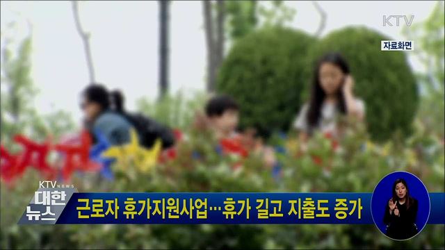 근로자 휴가지원사업···휴가 길고 지출도 증가