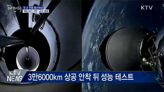 첫 군 전용 통신위성 '아나시스 2호' 교신 성공