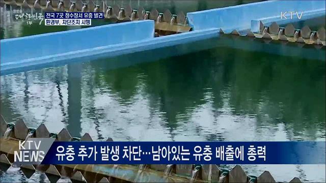 전국 7곳 정수장서 유충 발견···차단조치 시행