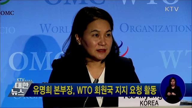 유명희 본부장, WTO 회원국 지지 요청 활동