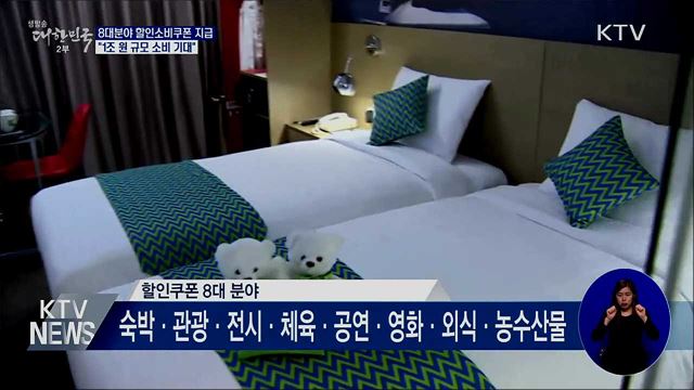 "8대 분야 할인소비쿠폰 이달 말부터 지급"