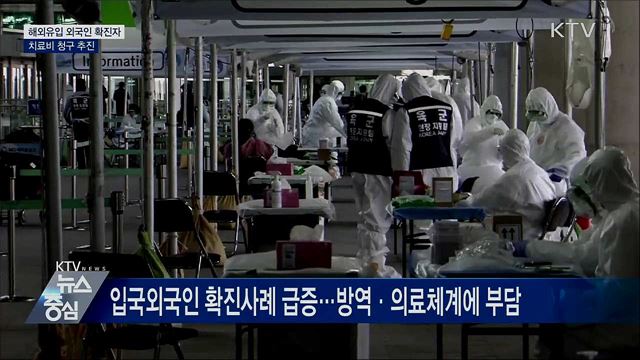 해외유입 외국인 확진자에 치료비 청구 추진