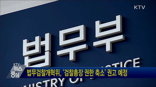 법무검찰개혁위, '검찰총장 권한 축소' 권고 예정