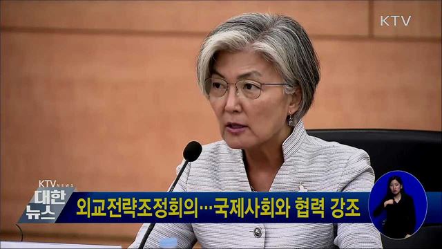 외교전략조정회의···국제사회와 협력 강조