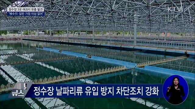 435개 정수장 전수조사···"3곳 여과지에 유충"