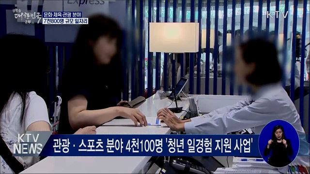 문화·체육·관광 분야 7천800명 일자리 지원