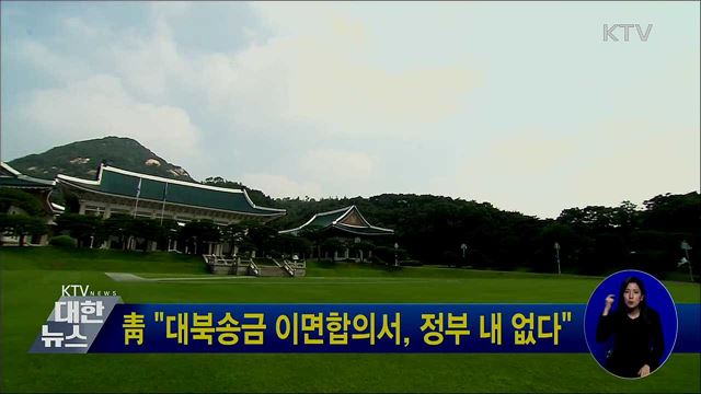 靑 "대북송금 이면합의서, 정부 내 없다"