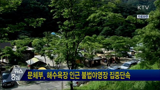 문체부, 해수욕장 인근 불법야영장 집중단속