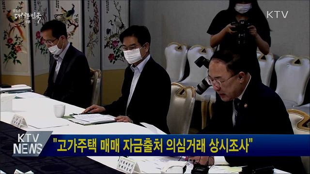"고가주택 매매 자금출처 의심거래 상시조사"