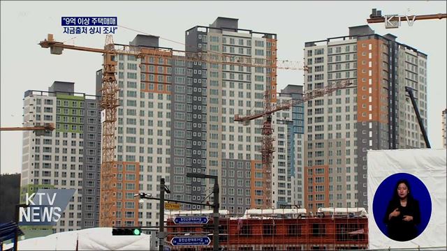 홍 부총리 "9억 이상 고가주택 자금출처 상시 조사"