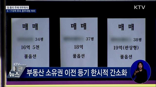'6·17대책' 후속 종부세법 국무회의 의결
