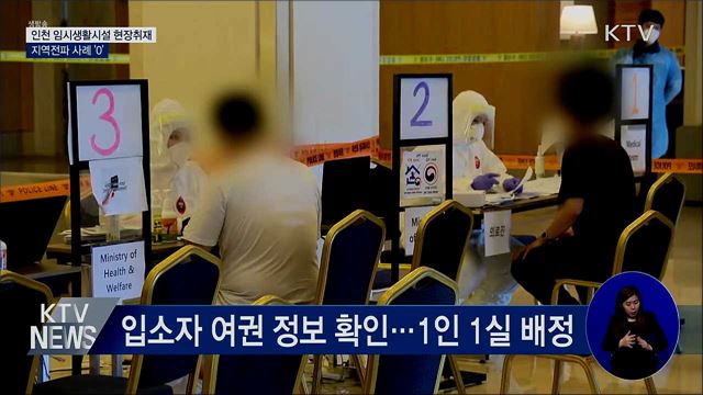 감염차단 방파제 '임시생활시설'···지역전파사례 '0'