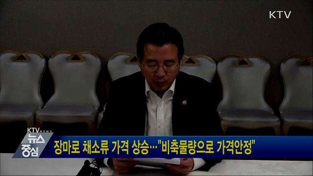 장마로 채소류 가격 상승···"비축물량으로 가격안정"