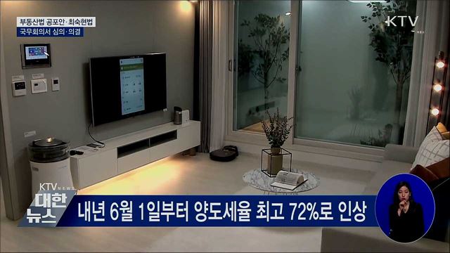 부동산법 공포안·최숙현법 국무회의 의결