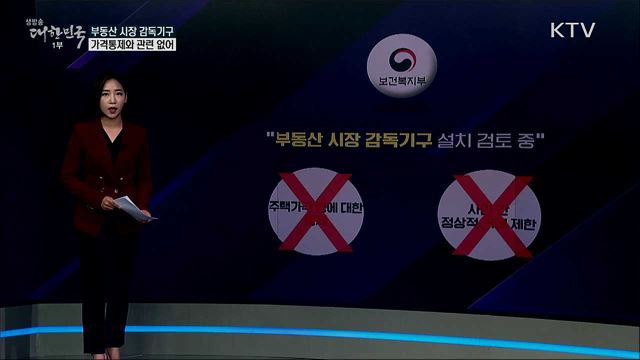 정부 "부동산 시장 감독기구, 가격통제와 관련 없어" [사실은 이렇습니다]