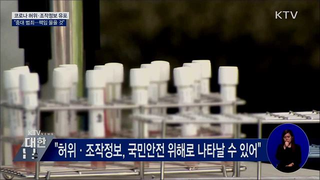 허위·조작정보 확산···"중대 범죄···책임 물을 것"