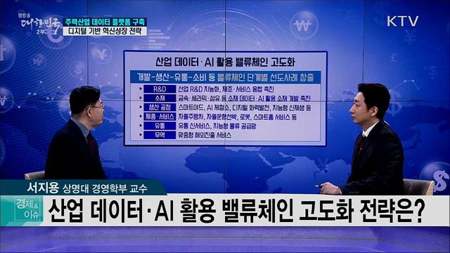 주력산업 데이터 플랫폼 구축, 디지털 기반 혁신성장 전략 [경제&이슈]