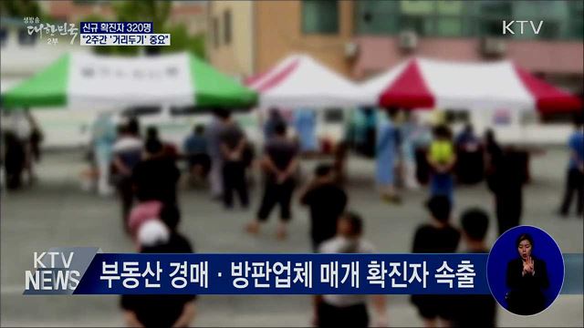 신규확진 320명···"2주간 '거리두기' 중요"