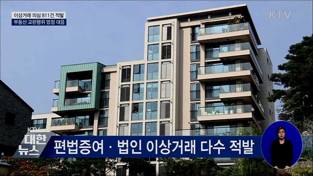 고가 주택거래서 불법 의심사례 811건 적발