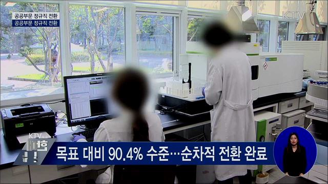 공공부문 정규직 전환···목표 90% 이상 달성