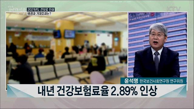 내년 건보료율 2.89% 인상···보장성 강화 효과는?