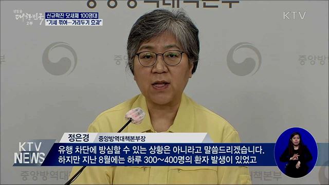 신규확진 닷새째 100명대···"거리두기 효과"