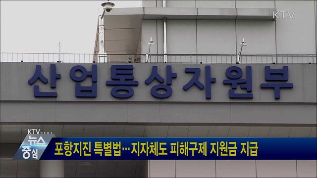 포항지진 특별법···지자체도 피해구제 지원금 지급