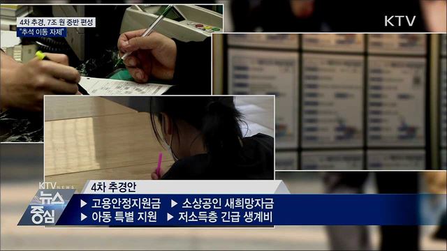 당정청 "4차 추경 편성 합의···7조 원 중반 규모"