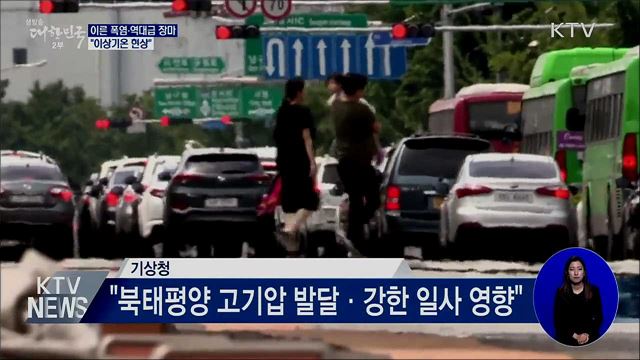 올여름, 이른 폭염에 역대급 장마···"이상기온 현상"