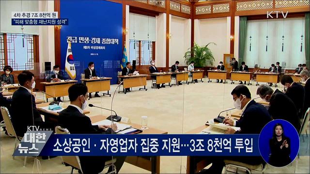 4차 추경 7조 8천억 원···"피해 맞춤형 재난지원"