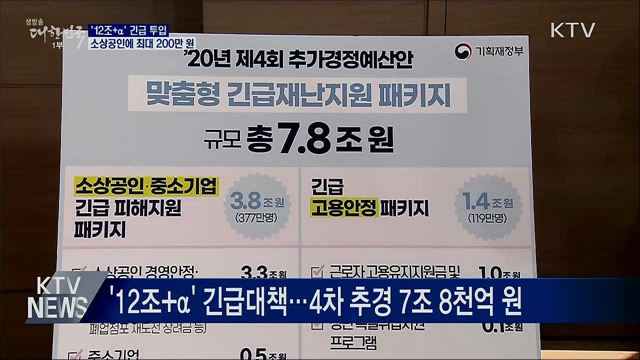 '12조+α' 투입···소상공인에 최대 200만 원 지원