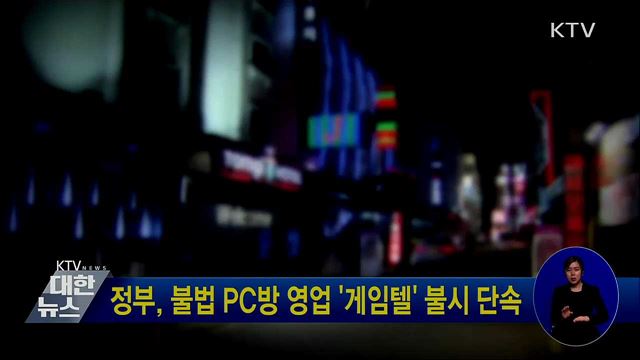 정부, 불법 PC방 영업 '게임텔' 불시 단속