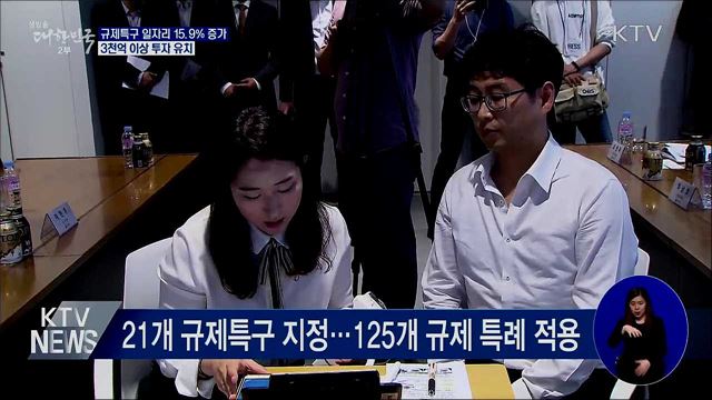 규제특구 일자리 15.9% 증가···3천억 이상 투자 유치