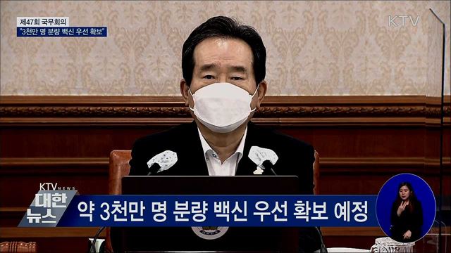 코로나19 백신 '국민 60%' 접종분 우선 확보 [오늘의 브리핑]