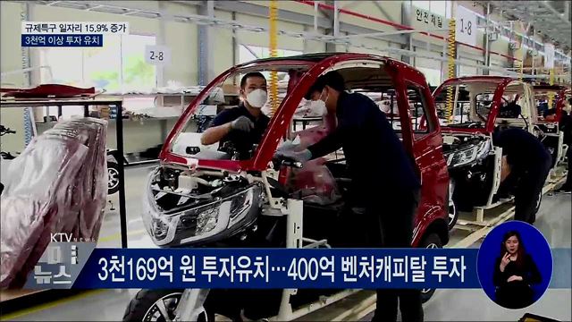 규제특구 일자리 15.9% 증가···3천억 이상 투자 유치