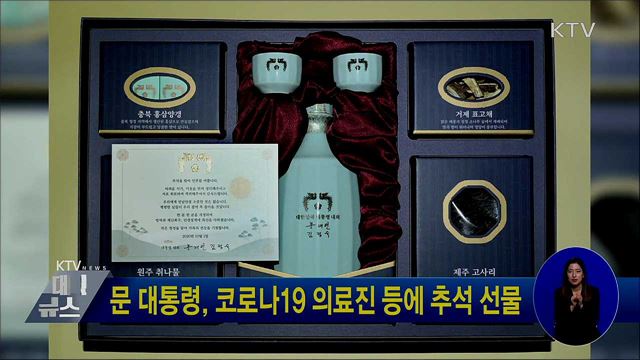 문 대통령, 코로나19 의료진 등에 추석 선물