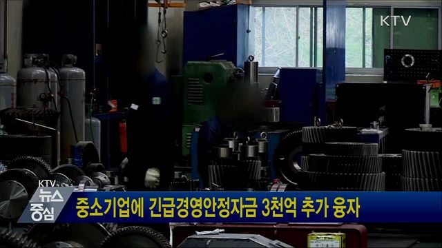 중소기업에 긴급경영안정자금 3천억 추가 융자