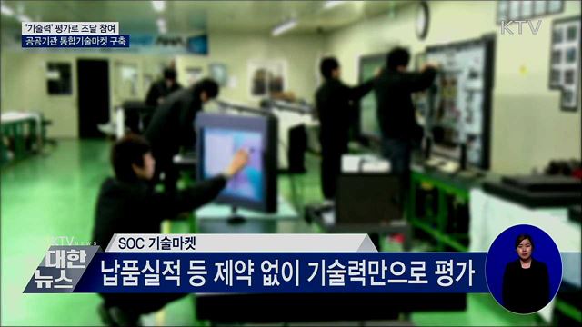 '기술력' 평가로 조달 참여···통합기술마켓 구축