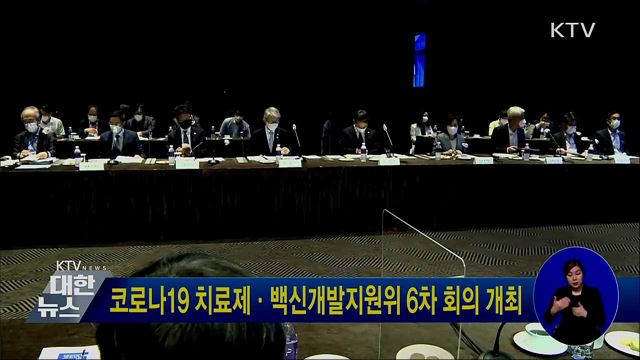 코로나19 치료제·백신개발지원위 6차 회의 개최