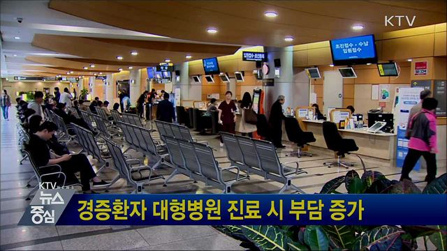 경증환자 대형병원 진료 시 부담 증가