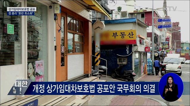 상가임대차보호법 개정안 공포···"혼란 최소화"
