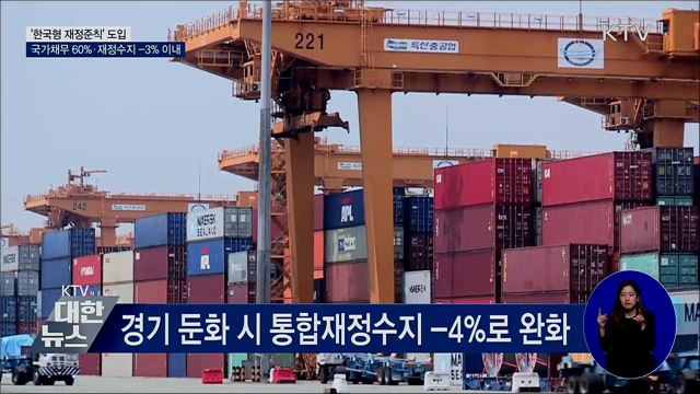 재정준칙 도입···국가채무 60%·재정수지 -3% 이내