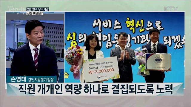 2020년 책임운영기관 종합평가···우수 책임운영기관 경인지방통계청