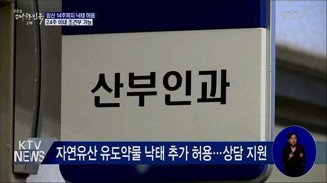 임신 14주까지 낙태 허용···24주 이내 조건부 가능