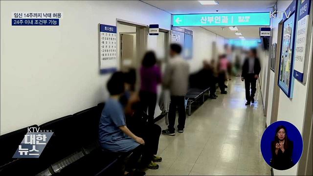 임신 14주까지 낙태 허용···24주 이내 조건부 가능